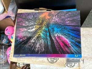 Bgraamiens Puzzle Forest Under Starry Night 1000 Pieces Color Challenge Puzzle